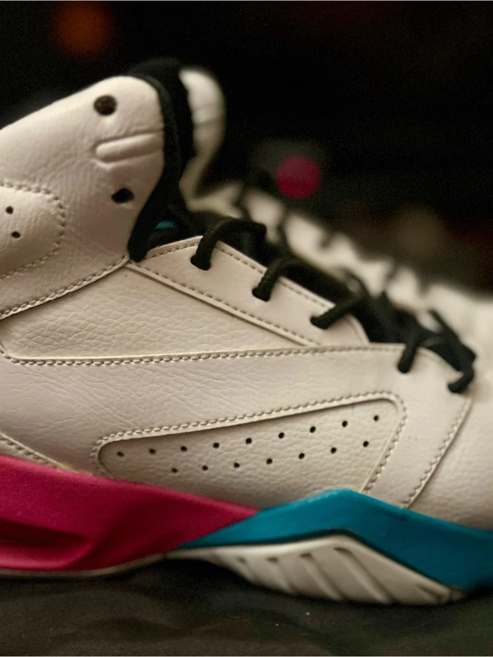 Jordan Men's Athletic Basketball Shoes - White & Teal